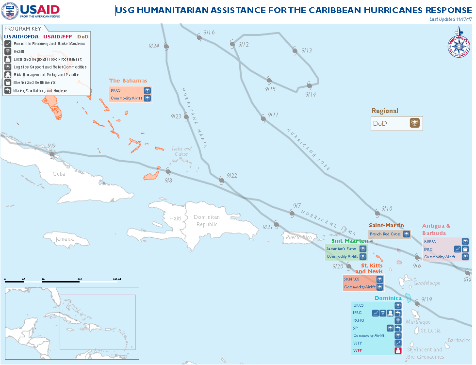 Caribbean Hurricanes - Map #6 FY18