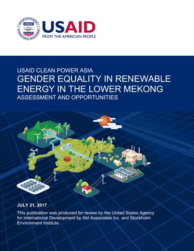 Gender Equality in Renewable Energy in the Lower Mekong