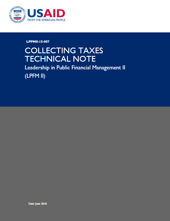Collecting Taxes Technical Note