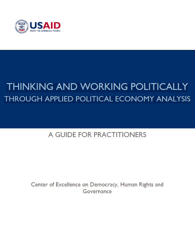 Thinking and Working Politically Through Applied Political Economy Analysis