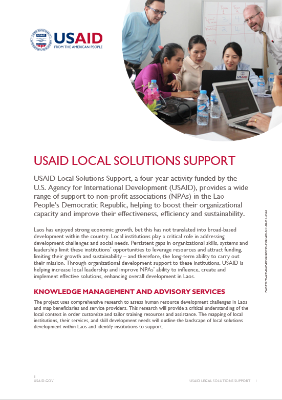 USAID Local Solutions Support Fact Sheet