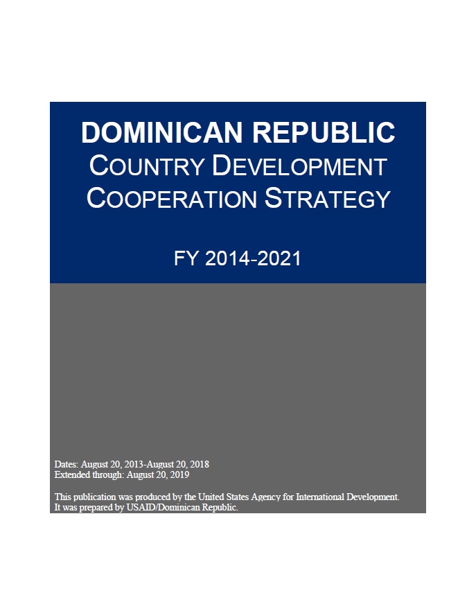 Dominican Republic Country Development Cooperation Strategy