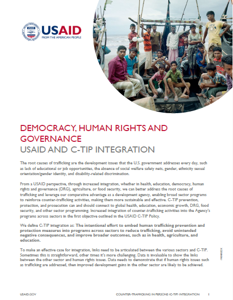 USAID One-Pagers on Integration on C-TIP in Other Sectors