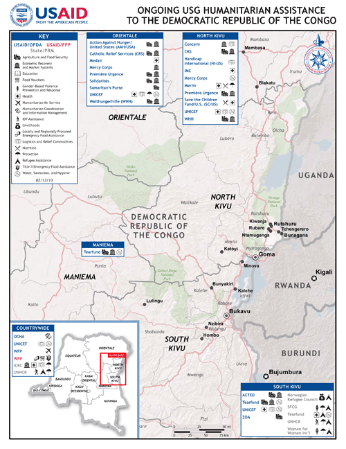 DRC Complex Emergency Map 02/13/13