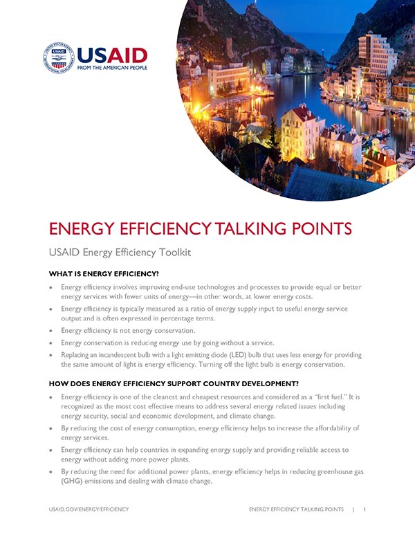 Energy Efficiency Talking Points 