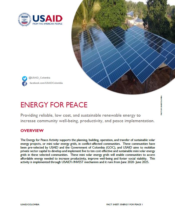 Energy For Peace Fact Sheet