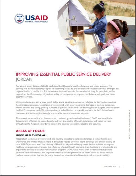 Fact Sheet: Improving Essential Public Service Delivery