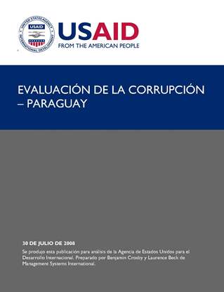 Evaluación de la Corrupción - Paraguay (2008, Spanish)