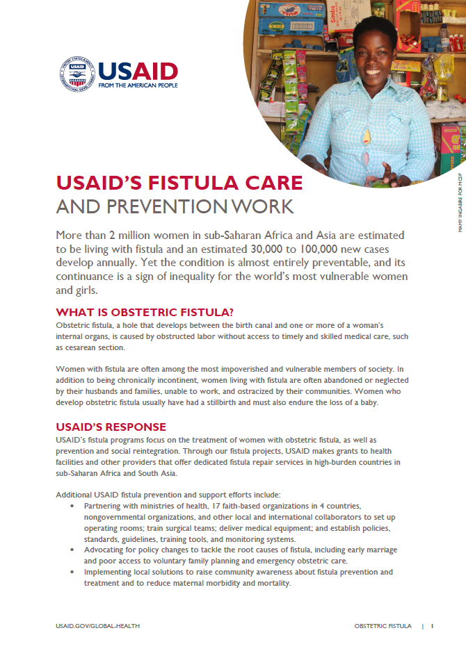 USAID's Fistula Care and Prevention Work