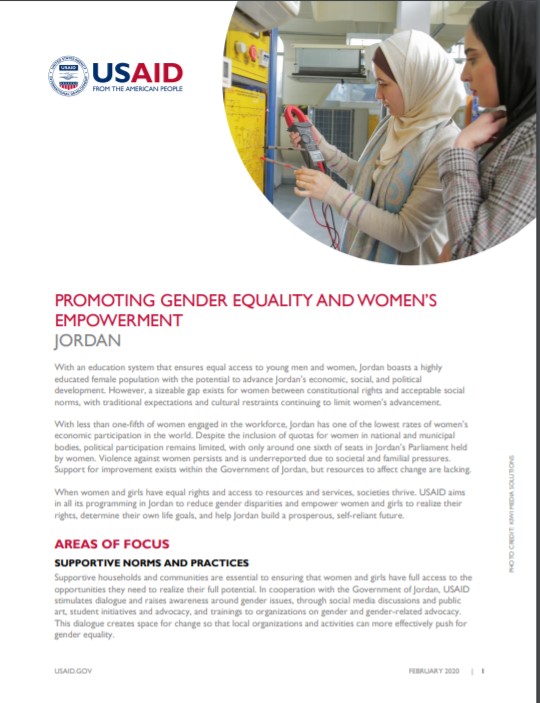 Promoting Gender Equality and Women's Empowerment