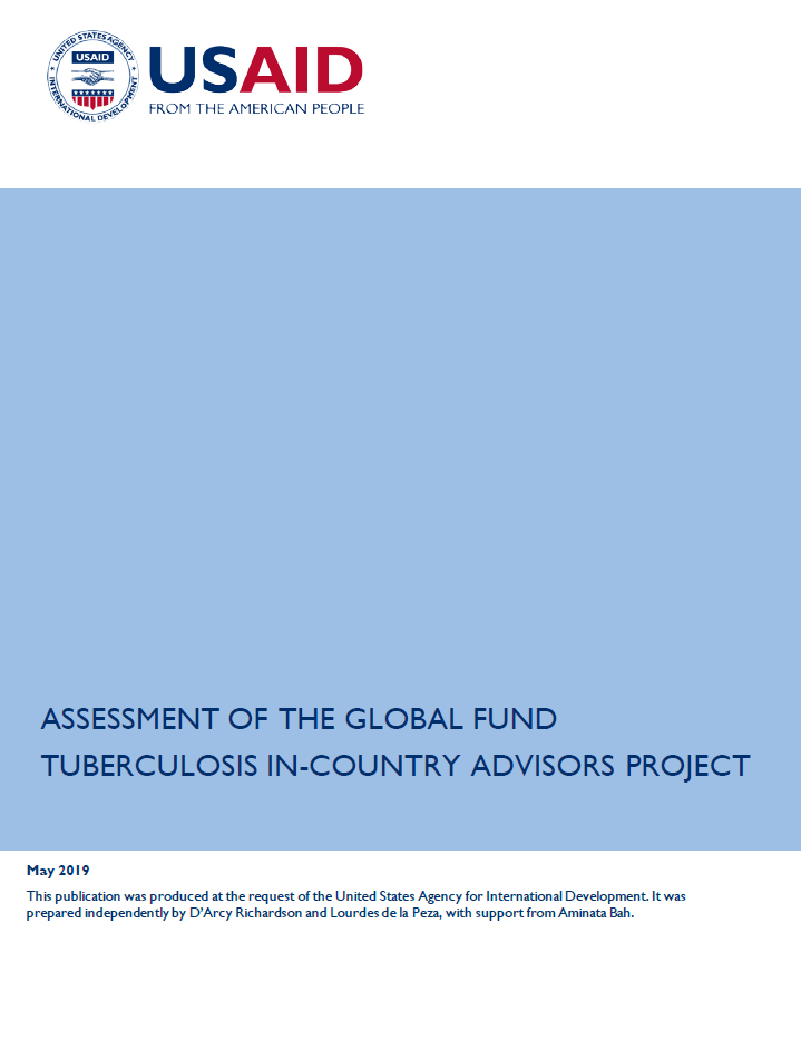 Assessment of the Global Fund Tuberculosis In-Country Advisors Project