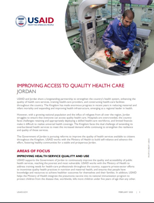 Fact Sheet: Improving Access to Quality Health Care