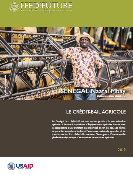 Feed the Future Senegal Naatal Mbay Capitalisation:5. Le Crédit-Bail Agricole