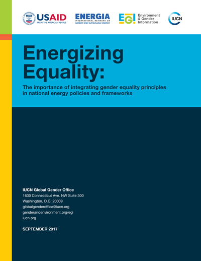 Energizing Equality: Gender Equality in National Energy Policies and Frameworks
