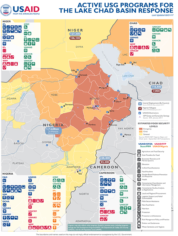 Lake Chad Map - 08-31-2017