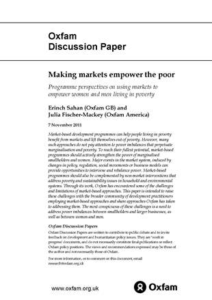Making Markets Empower the Poor