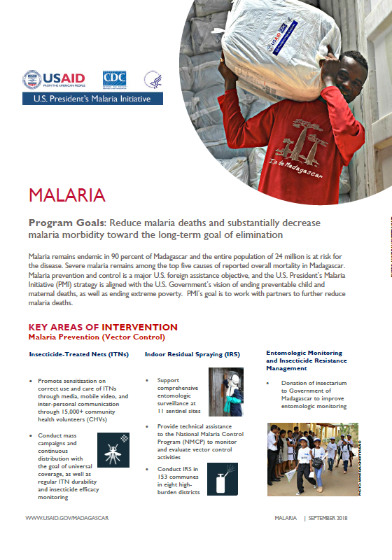 Madagascar Malaria Fact Sheet