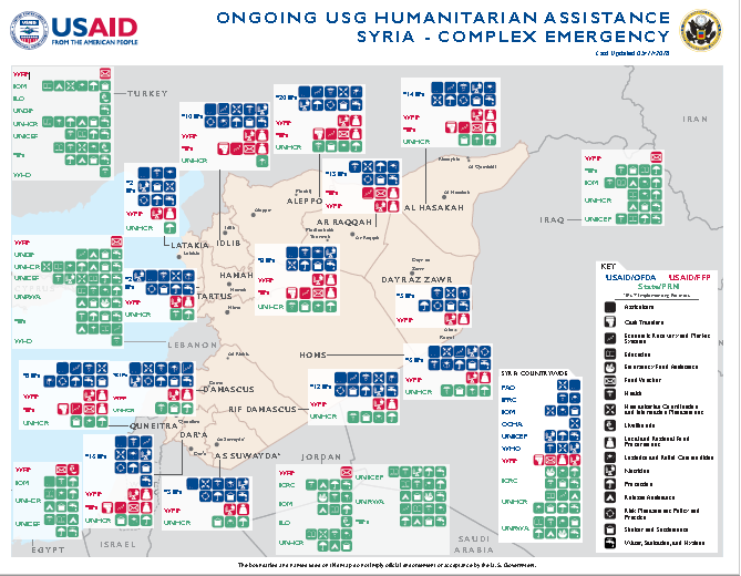 Syria Complex Emergency - Map #7 FY18