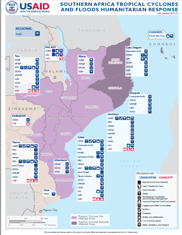 Southern Africa - Tropical Cyclones - Map #13 FY2019