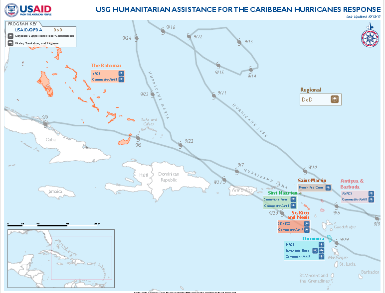 Caribbean Hurricanes - Map #4 FY18