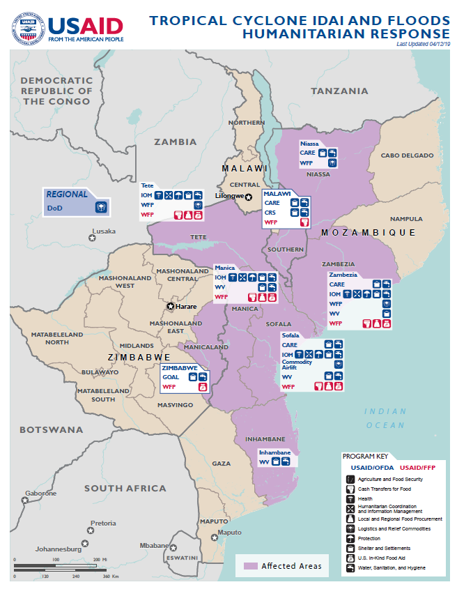 Southern Africa - Tropical Cyclone Idai - Map #7 FY2019