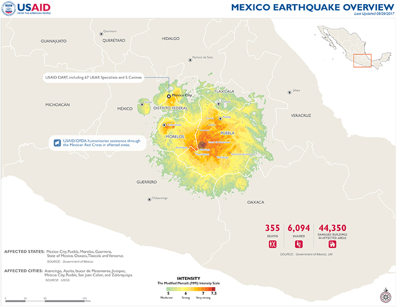 Mexico Map - 09-29-2017