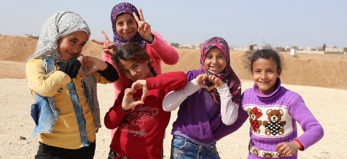 Syrian girls in Jordan. Photo by WFP-Mohammad Batah