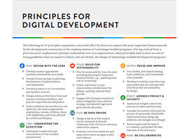 Cover image of the Principles for Digital Development