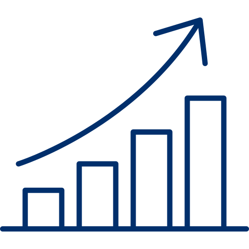 Icon of a growth chart
