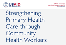Cover for Strengthening Primary Health Care through Community Health Workers