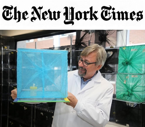 New York Times story on fighting mosquitoes.