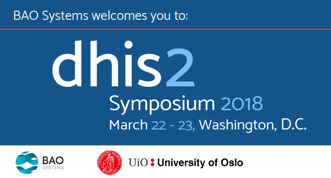Graphic for the DHIS 2 Symposium
