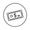 Icon: A dollar bill