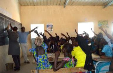 In Senegal, 25 volunteers and their community partners scaled up an elementary school malaria education initiative to the national level.  The project provided accessible and entertaining content to elementary-age students on malaria prevention and treatment, including activities and games to r