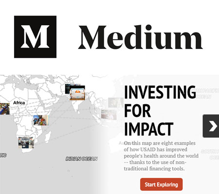 Screen shot of Medium story on Investing for Impact