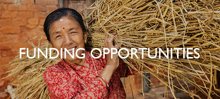 NPI Funding Opportunities - A woman carries a harvested crop