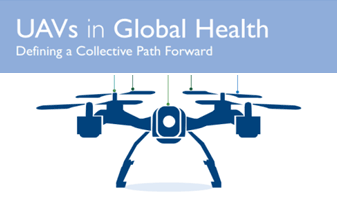 UAVs in Global Health: Defining a Collective Path Forward: Graphic of a quad copter