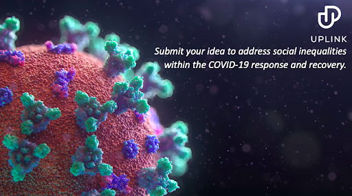 Close up of coronavirus: Submit your idea to address social inequalities within the COVID-19 response and recovery.