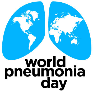 World Pneumonia Day logo.