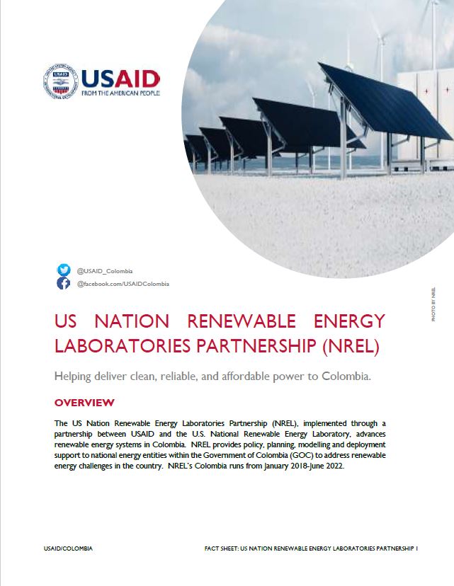 Fact Sheet US NATION RENEWABLE ENERGY LABORATORIES PARTNERSHIP (NREL)