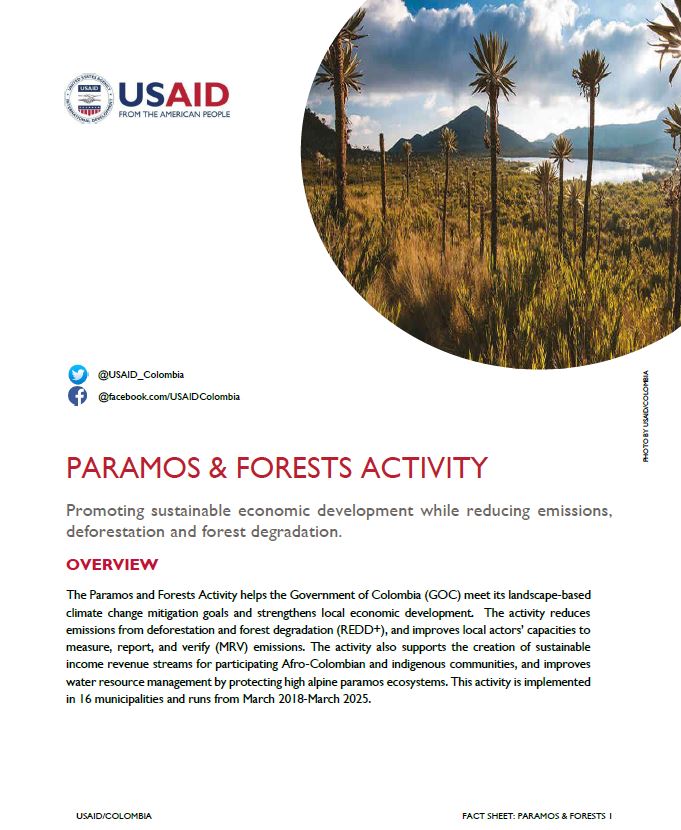 Paramos & Forests Fact Sheet