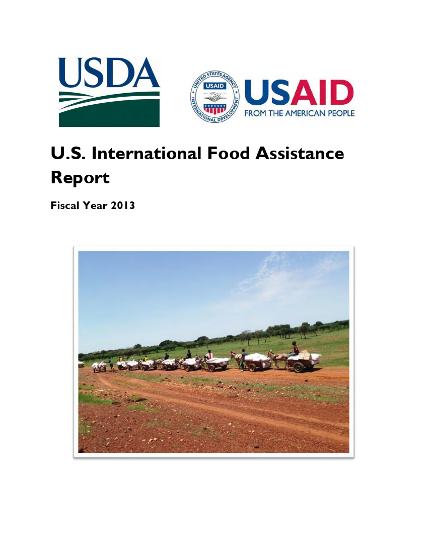 U.S. International Food Assistance Report - FY 2013