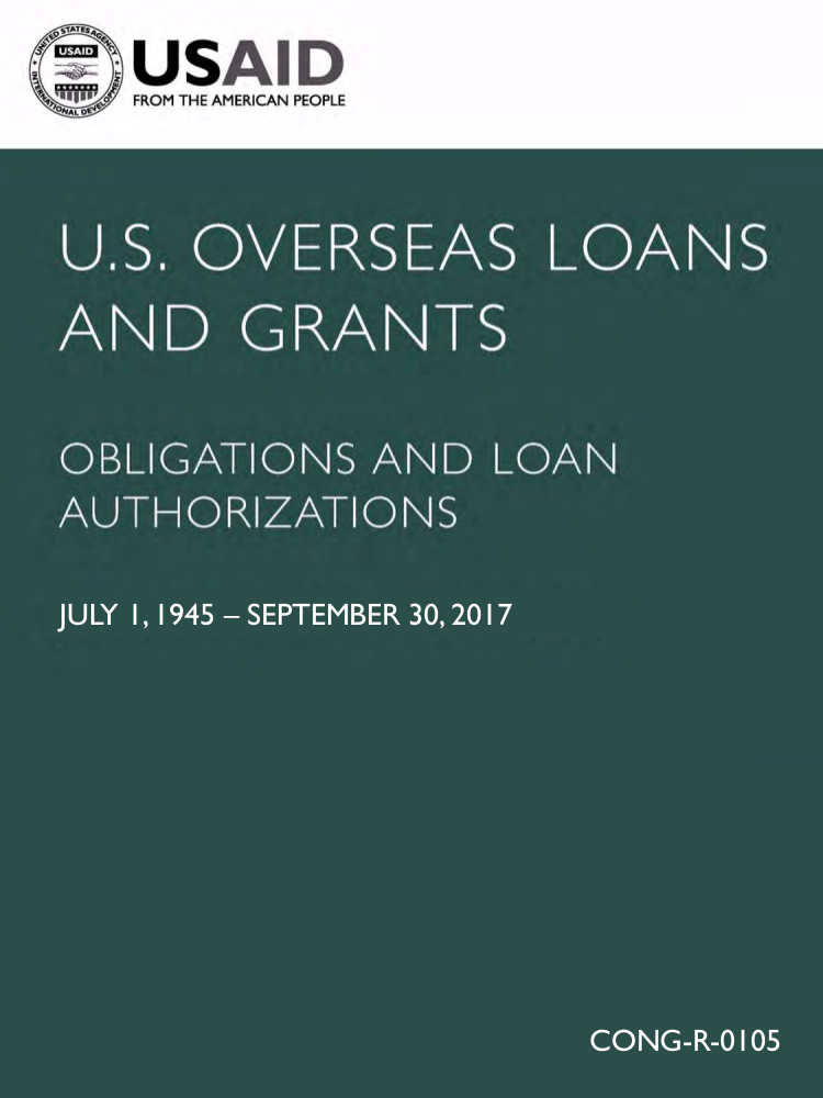 U.S. Overseas Loans and Grants (Greenbook) 2017