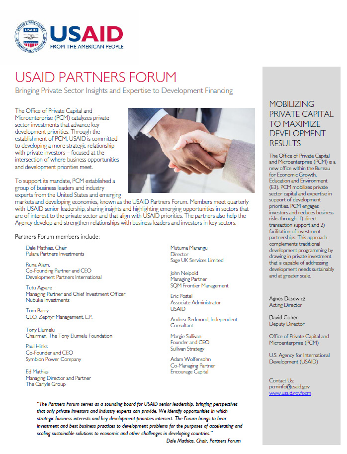 USAID Partners Forum