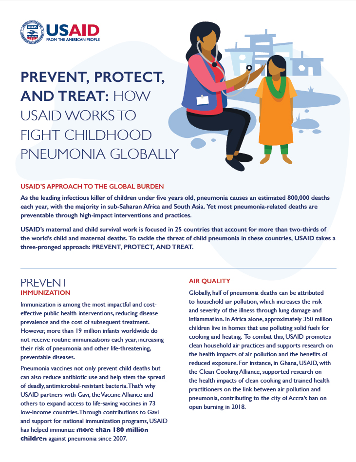 Prevent, Protect, and Treat: How USAID Works to Fight Childhood Pneumonia Globally
