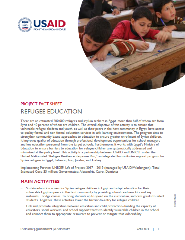 Refugee Education