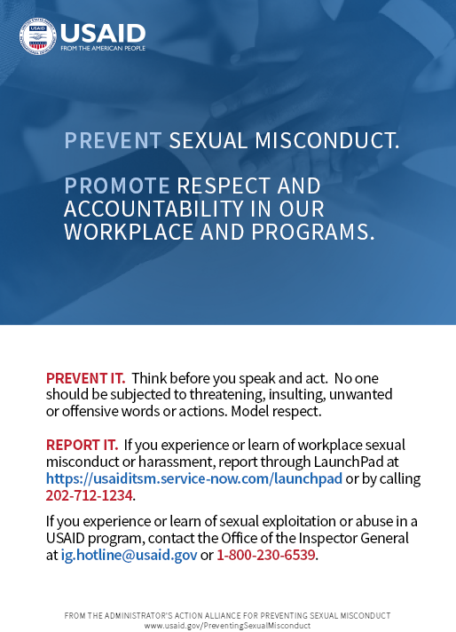 Preventing Sexual Misconduct Awareness Poster