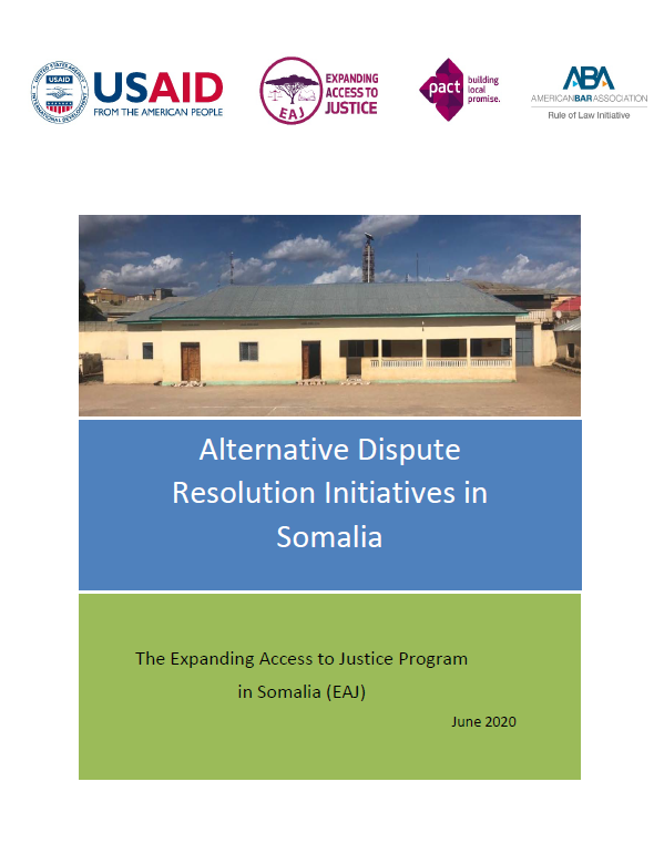 Alternative Dispute Resolution Initiatives in Somalia