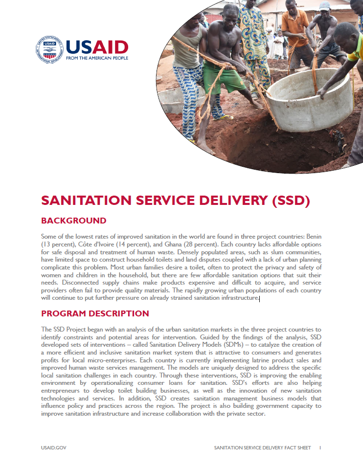 Sanitation Service Delivery (SSD)
