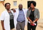 Left to right: Veronika Shivute, Rightwell Zulu and Felistas Shindimba work together to improve early HIV diagnosis for infants.